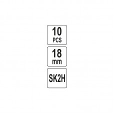 YT-75261 YATO Set 10 bucati lame cutter SK2H, 18 m..